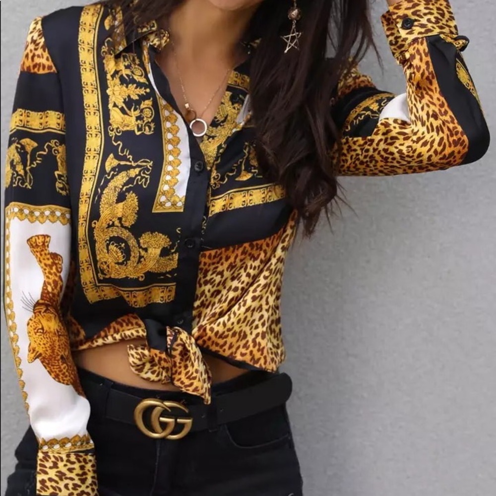 "Versace" Vibes Blouse.